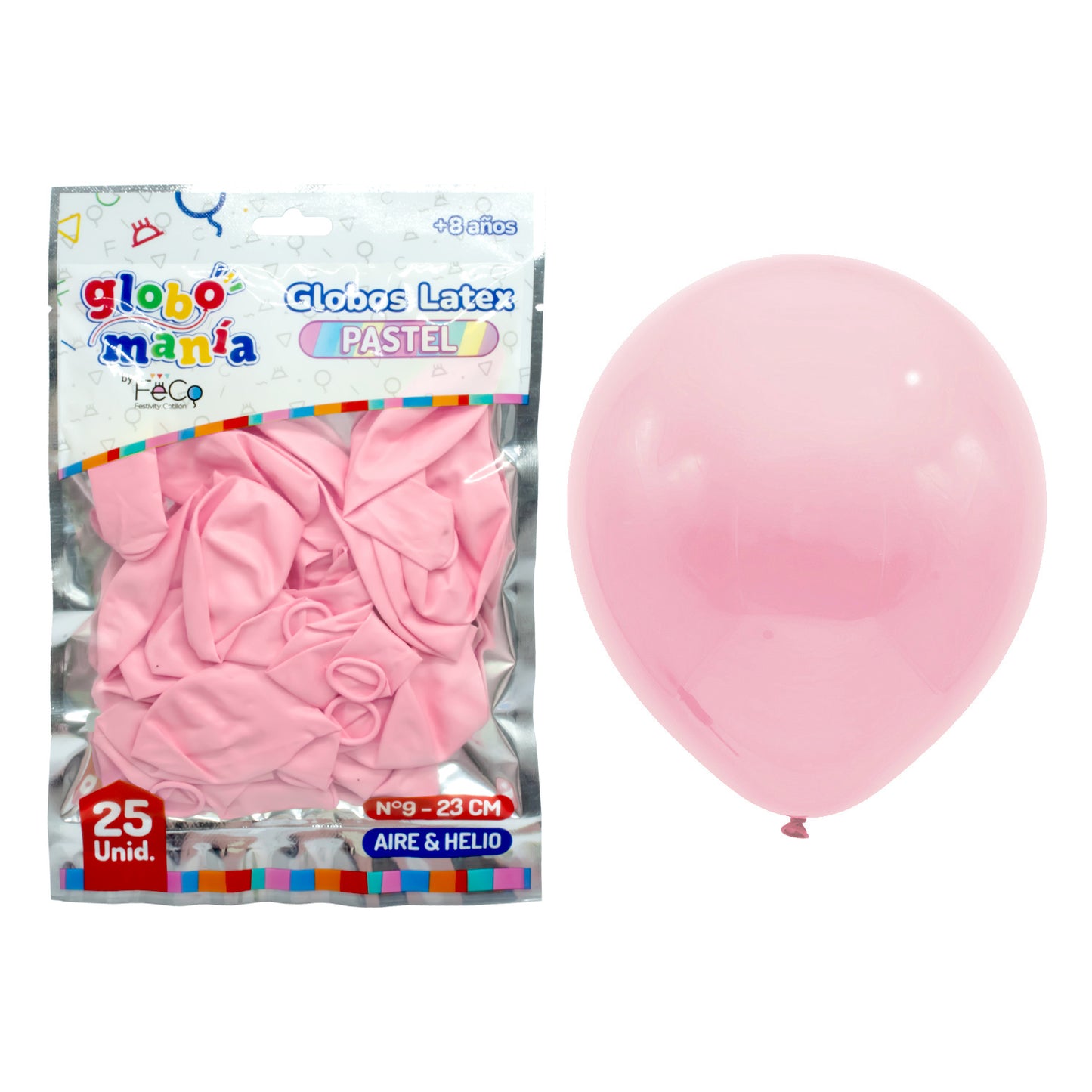 Globos Látex Color Pastel Morado X 25 Unidades