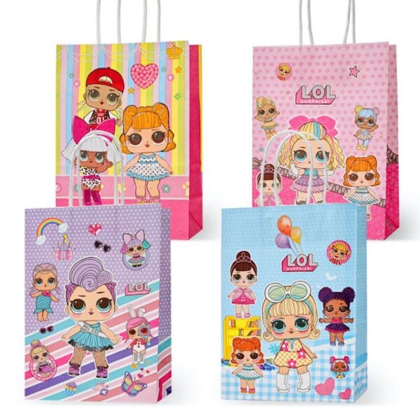 Bolsas De Cumpleaños Lol Surprise Para Cotillón Pack 12