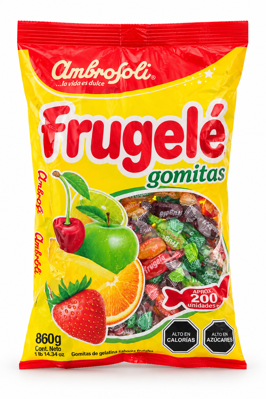 Gomitas Frugelé Ambrosoli 860g - Surtido Frutas