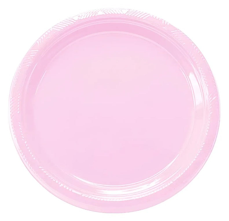 Pack 10 Platos Plásticos De Color A Elección Celebraciones