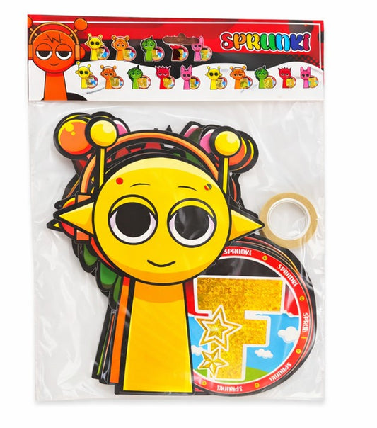 Dekotillon Sprunki Banderin Feliz Cumpleaños Y Guirnaldas