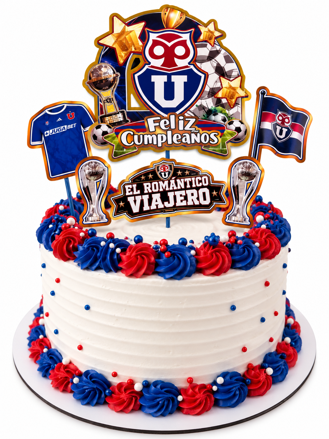 Topper Feliz Cumpleaños Universidad De Chile