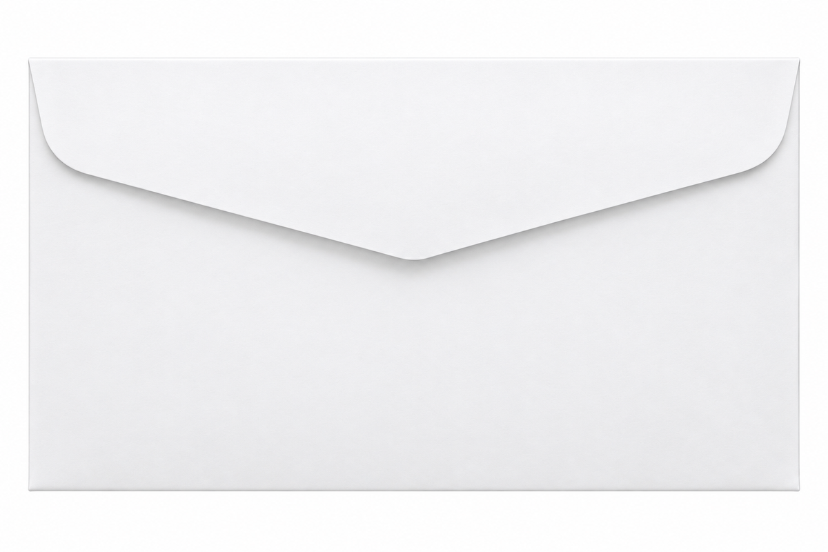 Pack 6 Sobres De Papel Blanco Para Tarjetas O Invitaciones 13x18 Cm