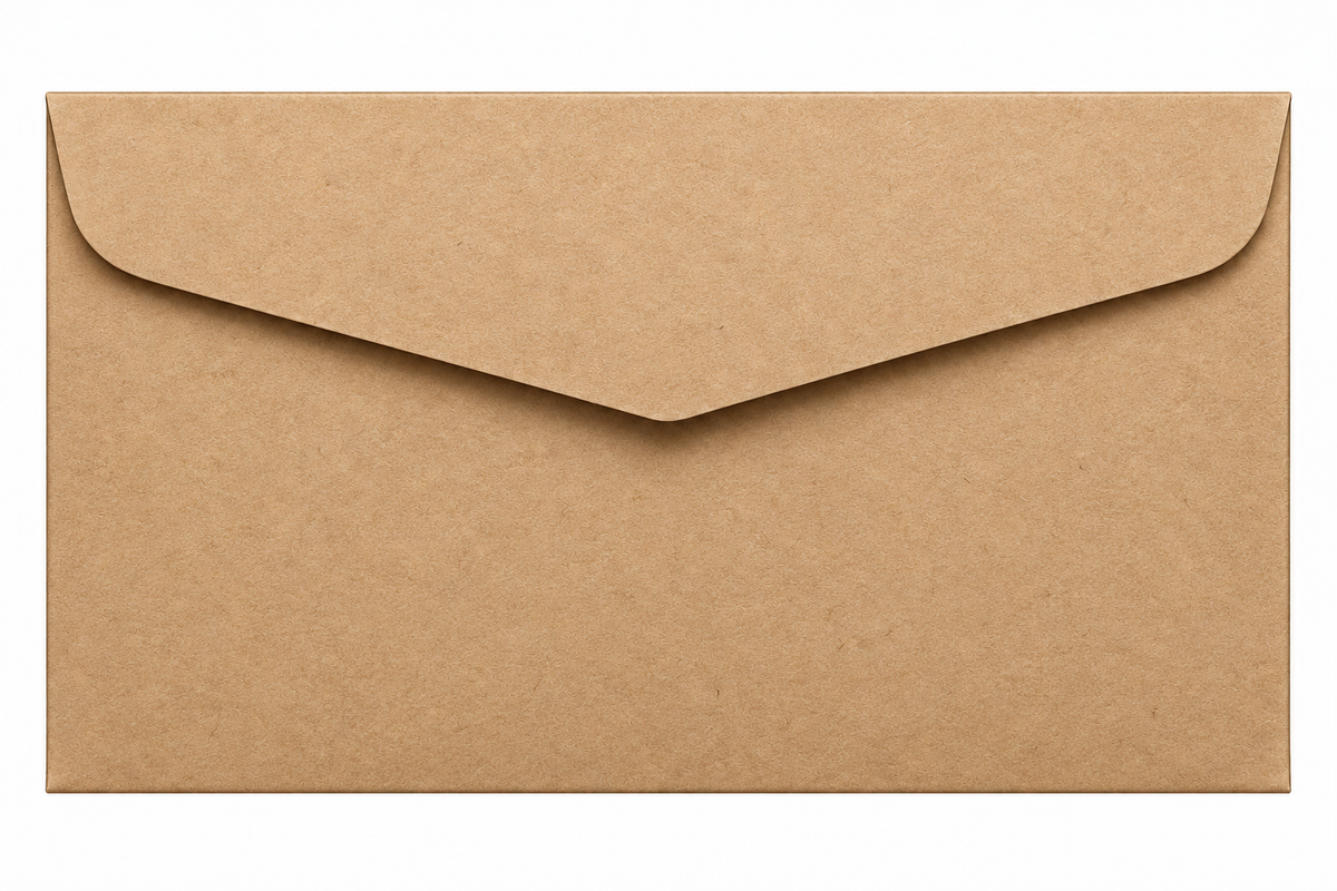 Pack 6 Sobres De Papel Kraft Para Tarjetas O Invitaciones 13x18 Cm