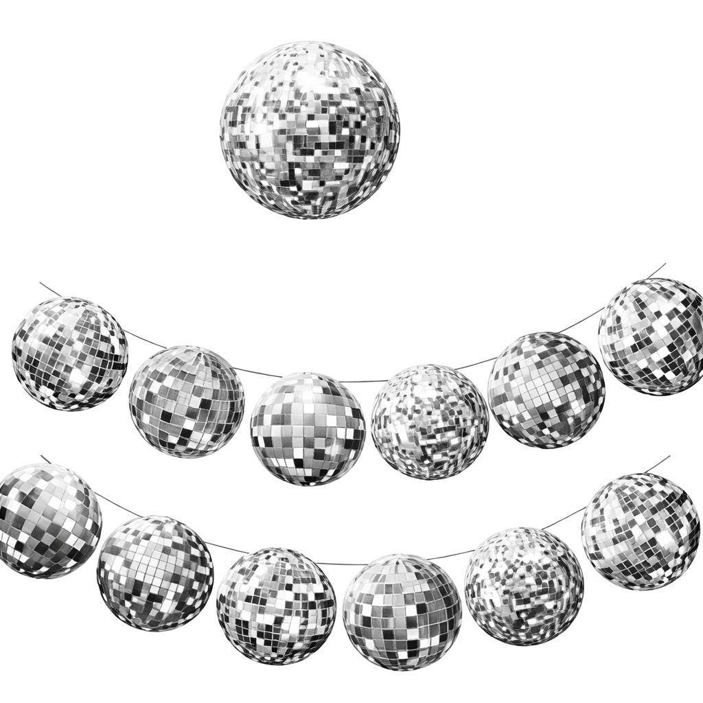 Guirnalda De Bolas De Disco Decoración De Fiesta