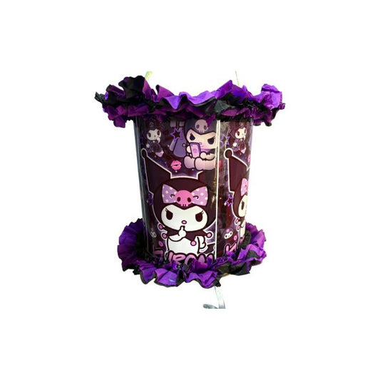 Piñata De Cumpleaños Kuromi 53 Cm Morada Kuromi Geométrico Chica