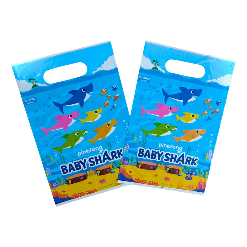 Pack 6 Bolsas Dulceras Baby Shark Baby Shark