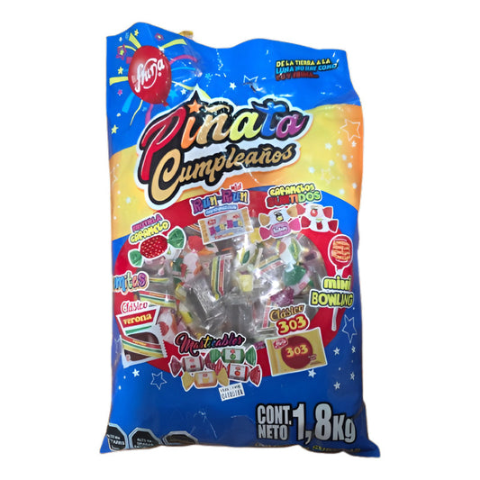 Piñata De Cumpleaños Fruna (bolsa De Dulces Variada)