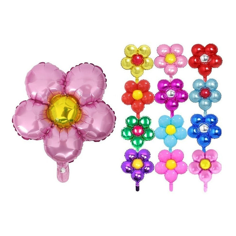 Globo Metálico De Flor 44,5x55,4cm