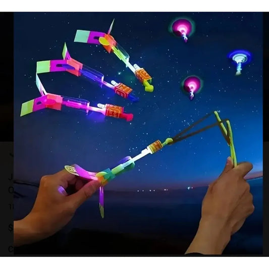Pack 12 Voladores Con Luz Juguete Y Sorpresas De Niños