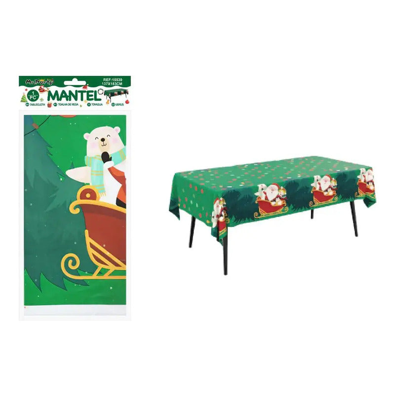 Cotillón Navideño Diseño Mantel Desechable