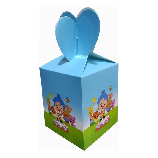 Pack 6 Cajitas De Dulces O Sorpresa Payaso Plim Plim Azul