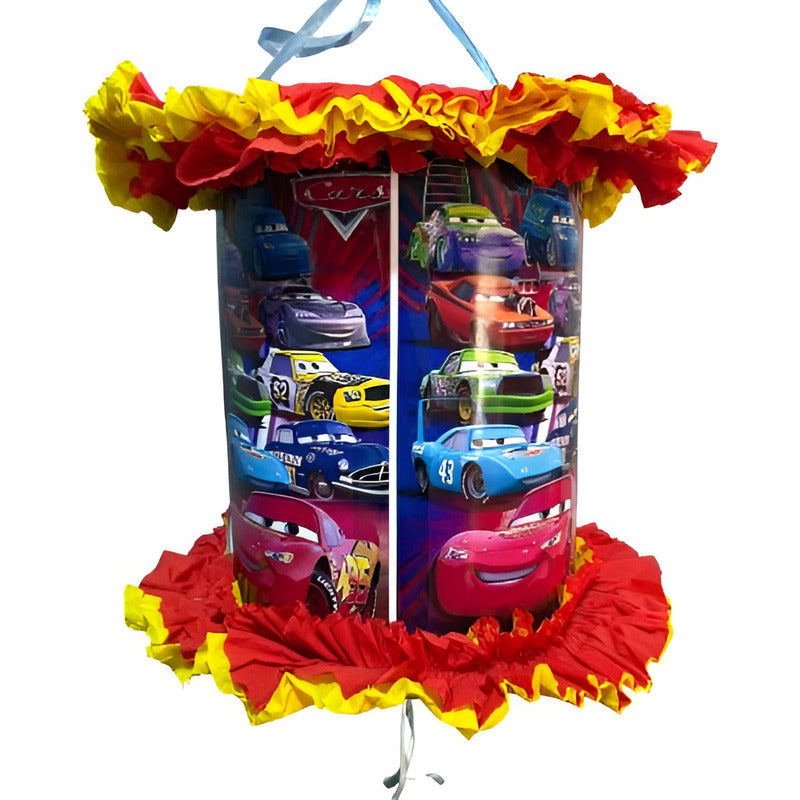 Piñata Cumpleaños Cars 53 Cm Rojo Autos Autos Grande