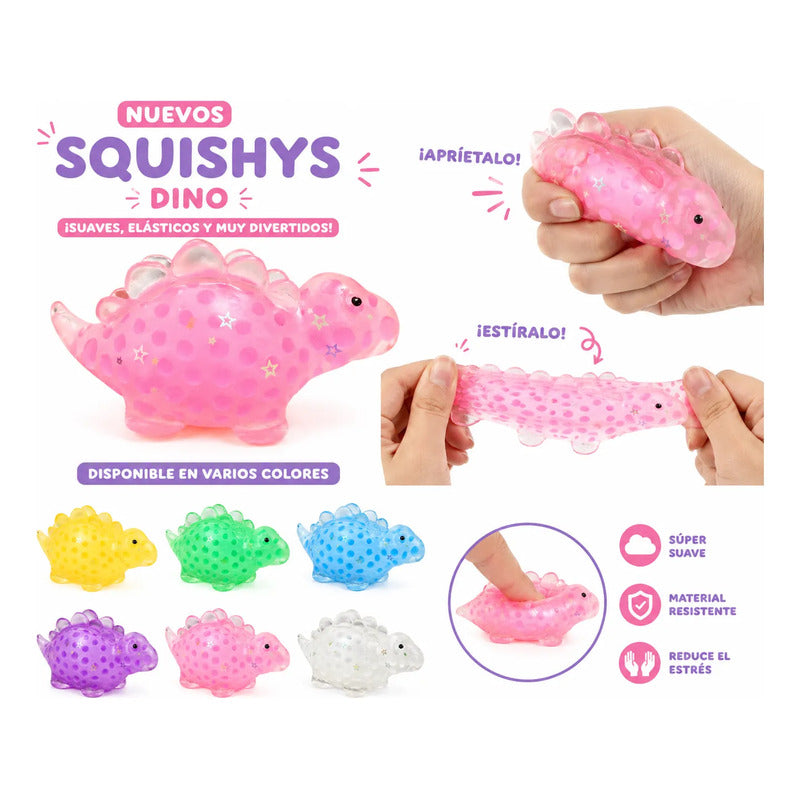 12 Squishy Dinosaurio Juguete Antiestrés Para Apretar Orbit Surtido