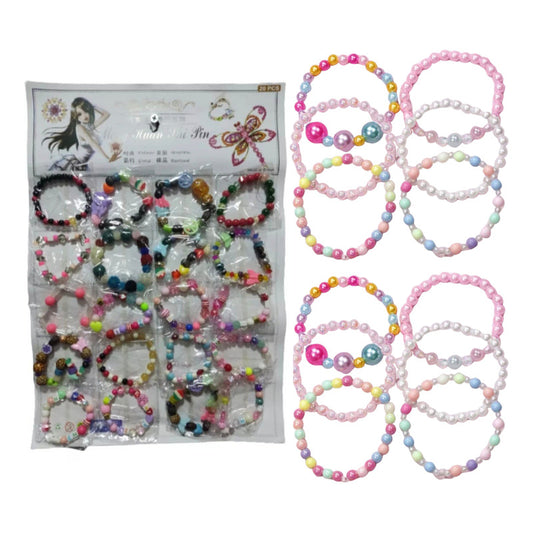 Pack 20 Juguetes De Sorpresa Cumpleaños Pulseras Niñas