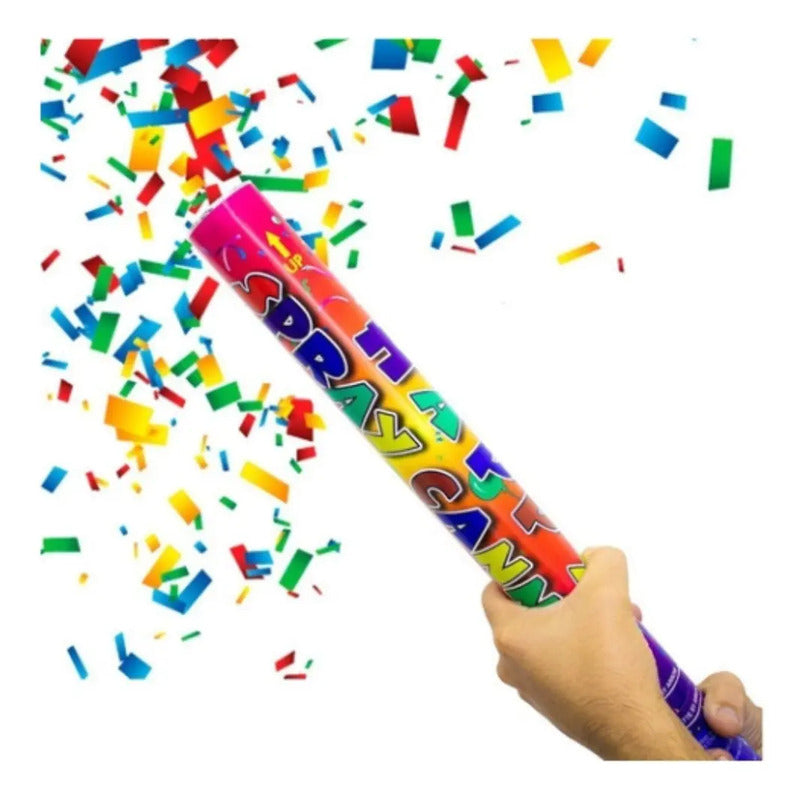 Cotillón Cañón Tubo Lanza Confeti 80 Cm