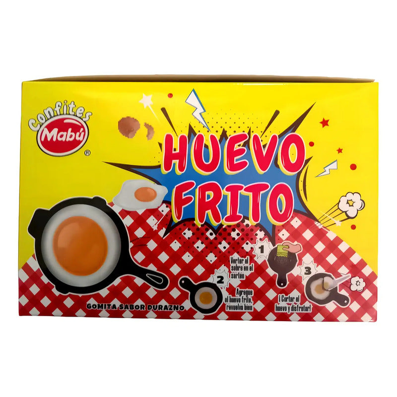 Gomitas Sabor Durazno Azucaradas Mabu 240g 12 Unidades