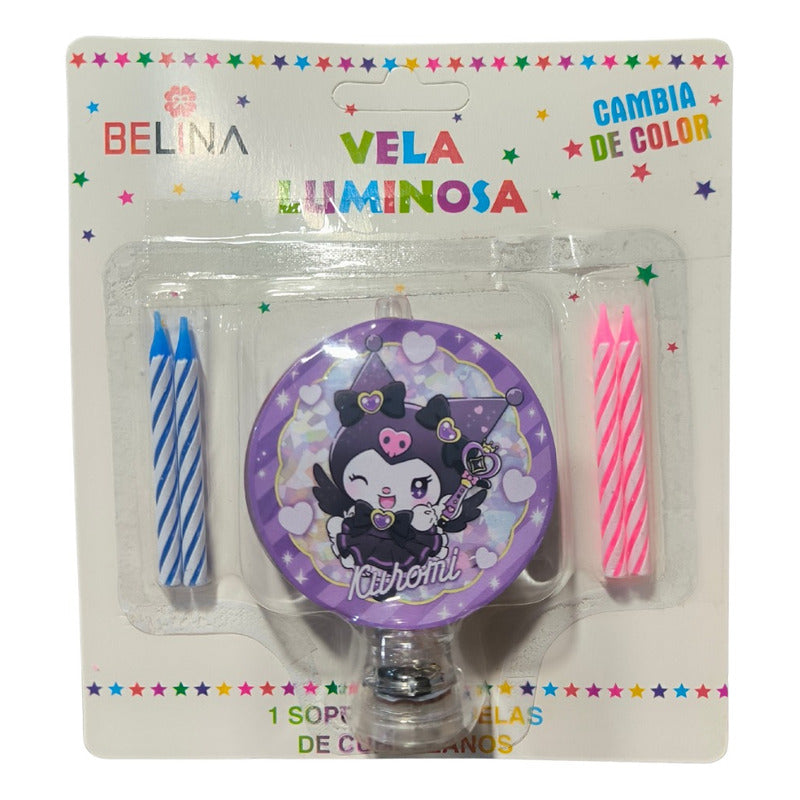 Vela Luminosa De Cumpleaños Kuromi