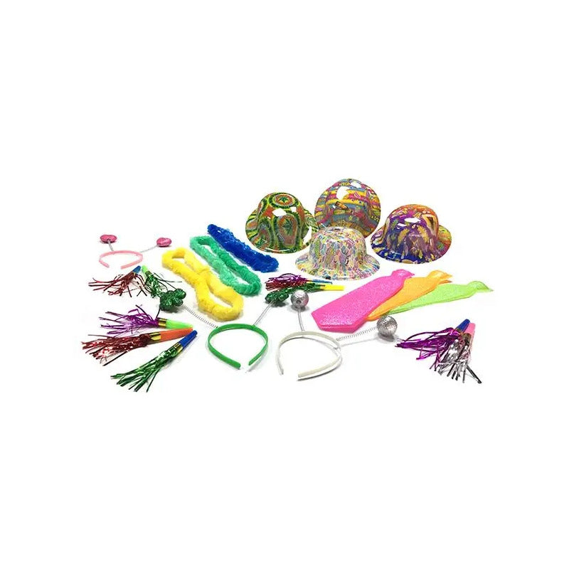 Pack Cotillón Fiestas Y Año Nuevo 12 Personas 36 Pzs