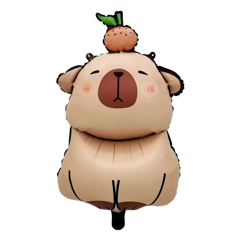 Globo Metálico Capybara Capibara 78 Cm Marrón