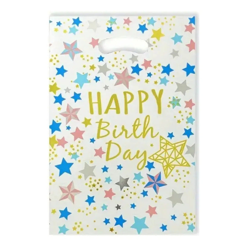 Pack 10 Bolsas Dulceras Metálicas Par Cumpleaños
