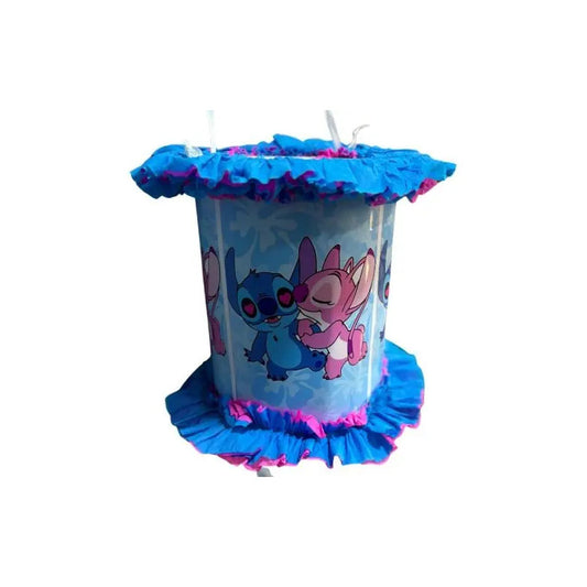 Piñata Cumpleaños Stitch Cotillón Fucsia Lilo Grande