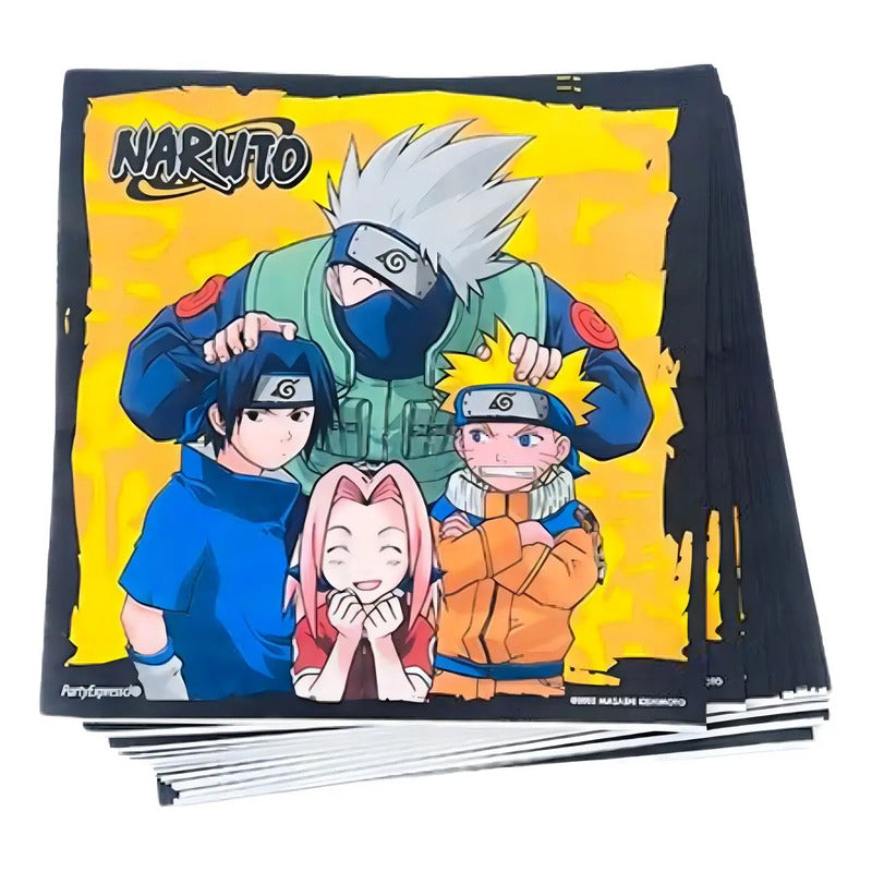 Servilletas Naruto 12pcs Decoración Cumpleaños Party Express Naranja
