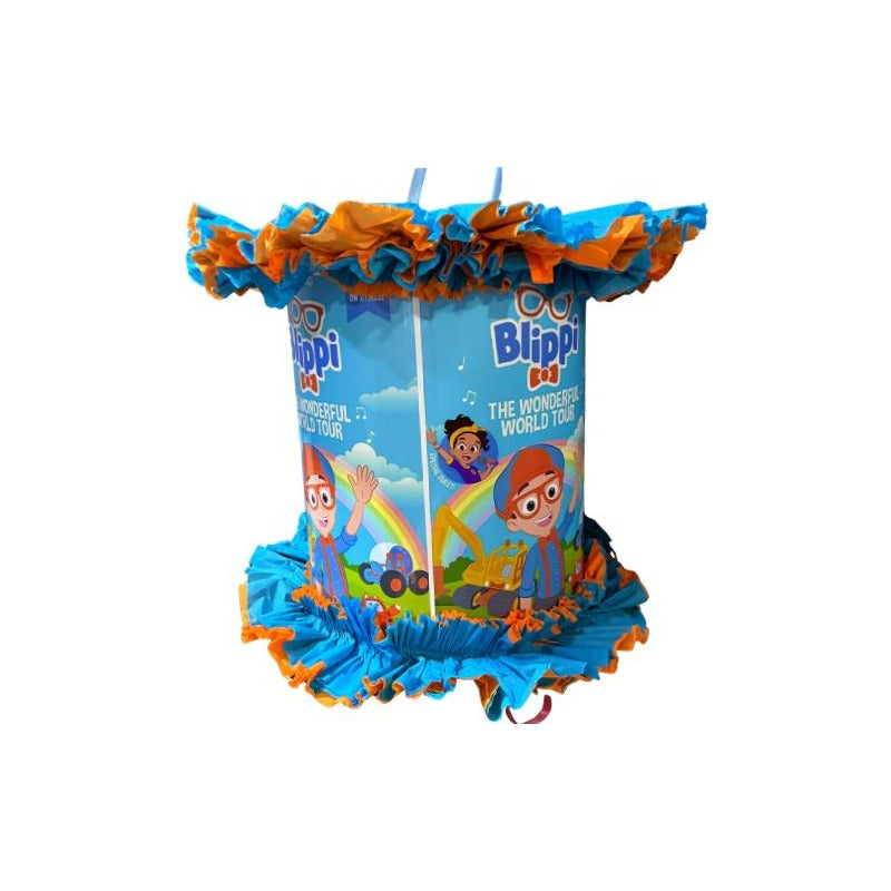 Piñata Cumpleaños Blippi Cotillón Celeste Blippi