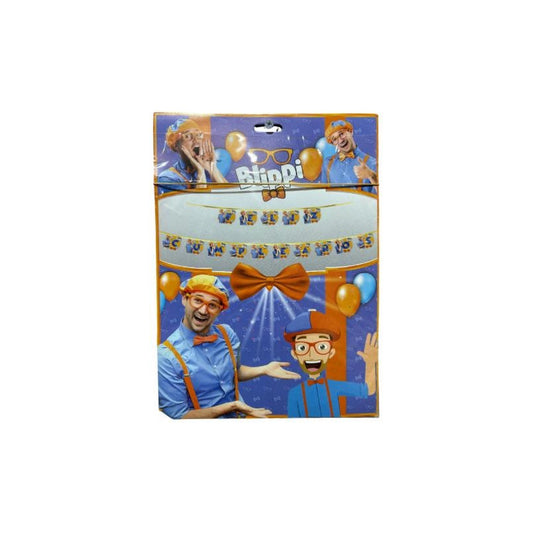 Cotillón Infantil Guirnalda Feliz Cumple Blippi