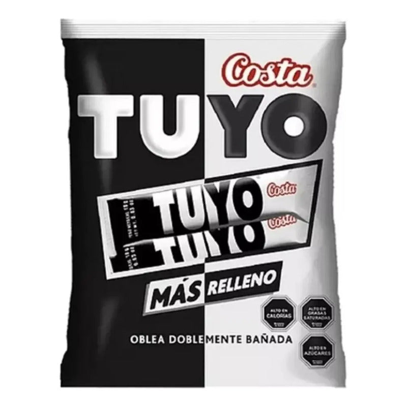 Tuyo Galleta De Oblea Con Chocolate Costa 30 Unidades