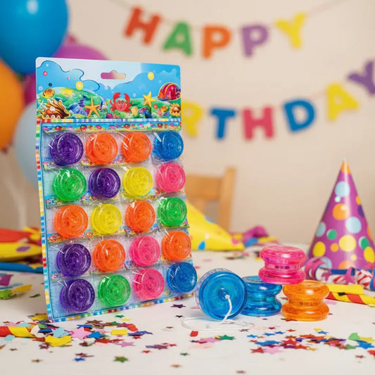 Pack 20 Mini Yoyo Sorpresas De Cumpleaños De 5 Cm