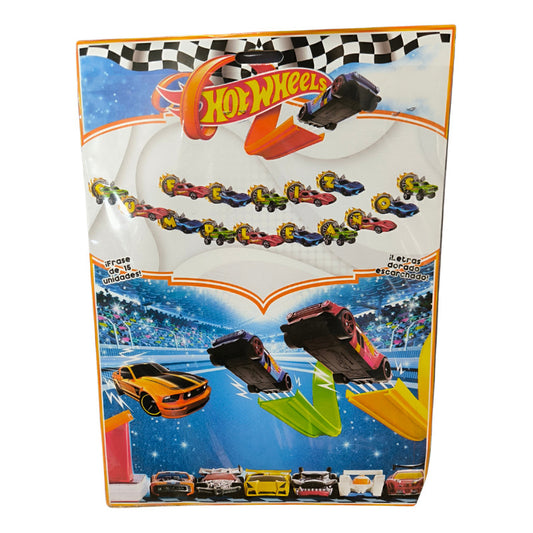 Cotillón Cumpleaños Guirnalda Feliz Cumpleaños Hot Wheels