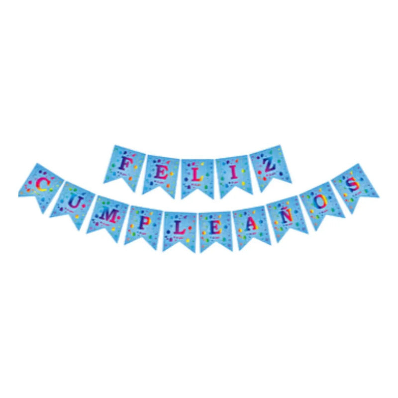 Guirnalda Feliz Cumpleaños Celeste Celeste Feliz Cumpleaños