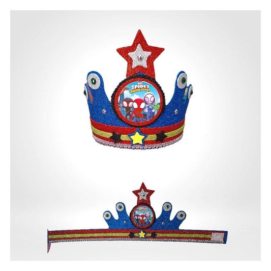 Corona De Cumpleaños Festejado Spidey Y Sus Amigos