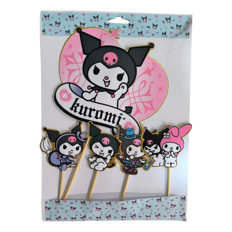 Pack 5 Topper Cotillon Kuromi