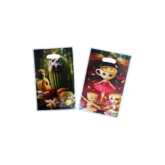 Pack 10 Bolsas Dulceras De Cumpleaños Tralaleros Brainrot