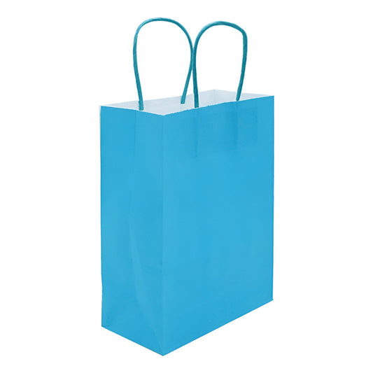 Pack 12 Bolsas De Papel Kraft De Color 27x21x11 Cm