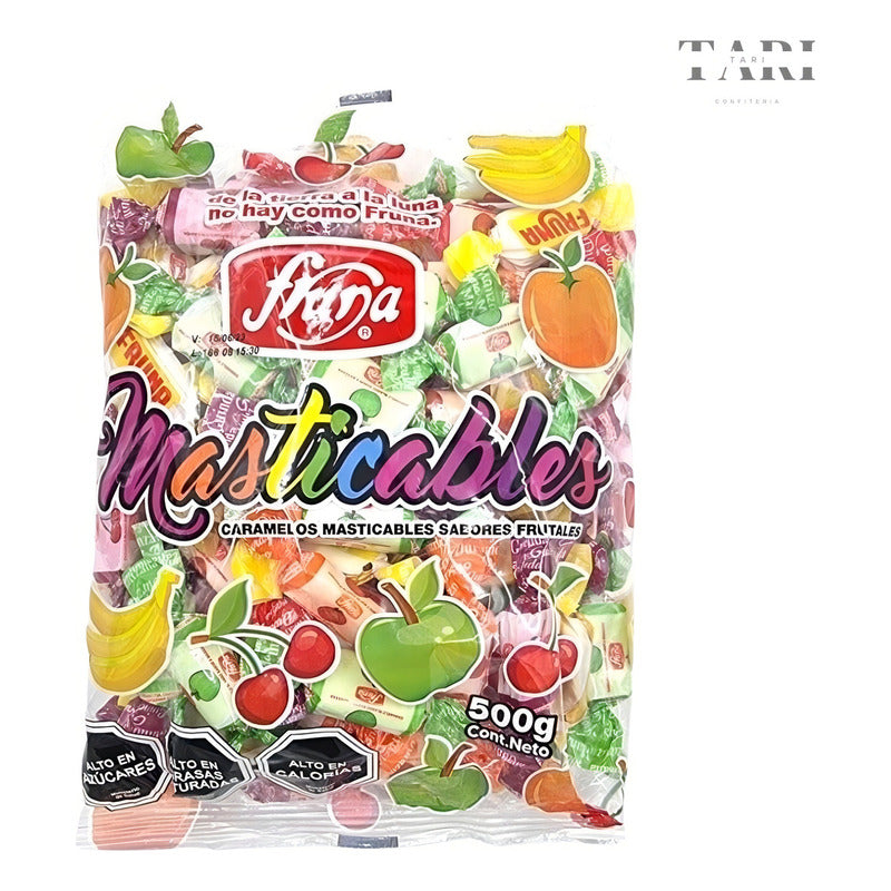 Bolsa Masticable Fruna Sabores Frutales 500gr