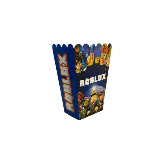 Pack 6 Cajas De Cabritas Pop Corn Roblox Cotillón Azul