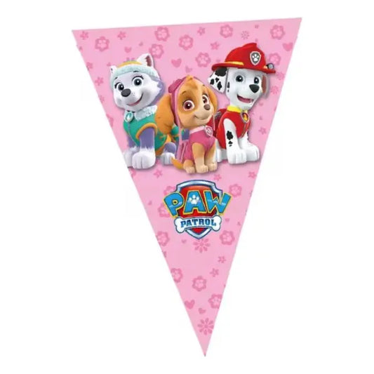 Cotillón Sky Paw Patrol Banderín Decorativo Cumpleaños