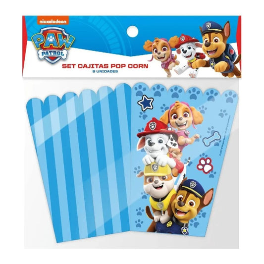 Pack 6 Cajitas Cumpleaños Popcorn Cabritas Paw Patrol