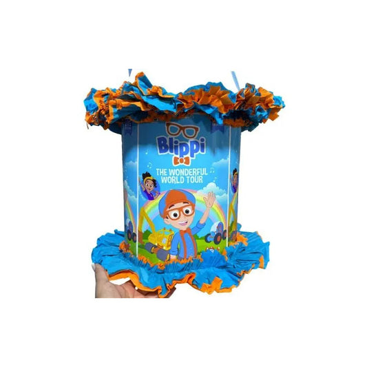 Piñata Cumpleaños Blippi Cotillón Celeste Blippi