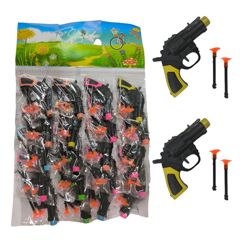 Juguetes De Cumpleaños 20 Mini Pistolas De Dardos Niños Negro