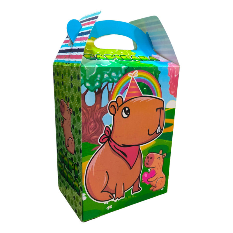 Pack 10 Cajitas Cumpleaños Cotillón Capibara Capybara