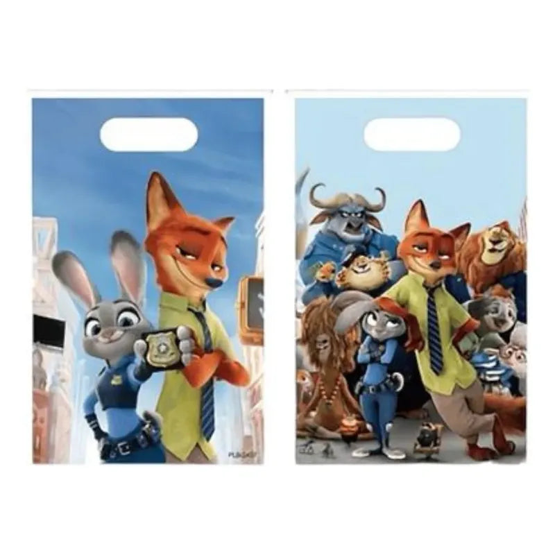 10 Bolsas Zootopia Para Sorpresas O Dulces Cumpleaños Celeste