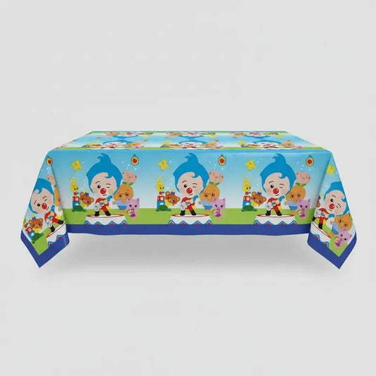 Mantel Plástico Cumpleaños Payaso Plim Plim 108x180 Cm
