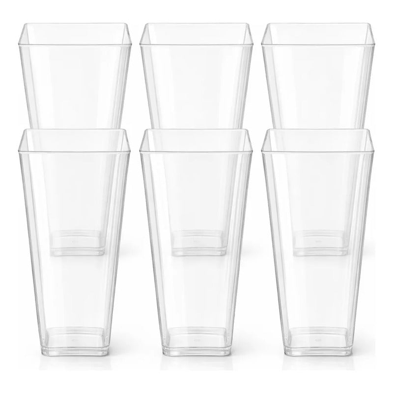 Pack 8 Vasos Para Fiestas Acrílicos Para Postres 78 Ml Transparente