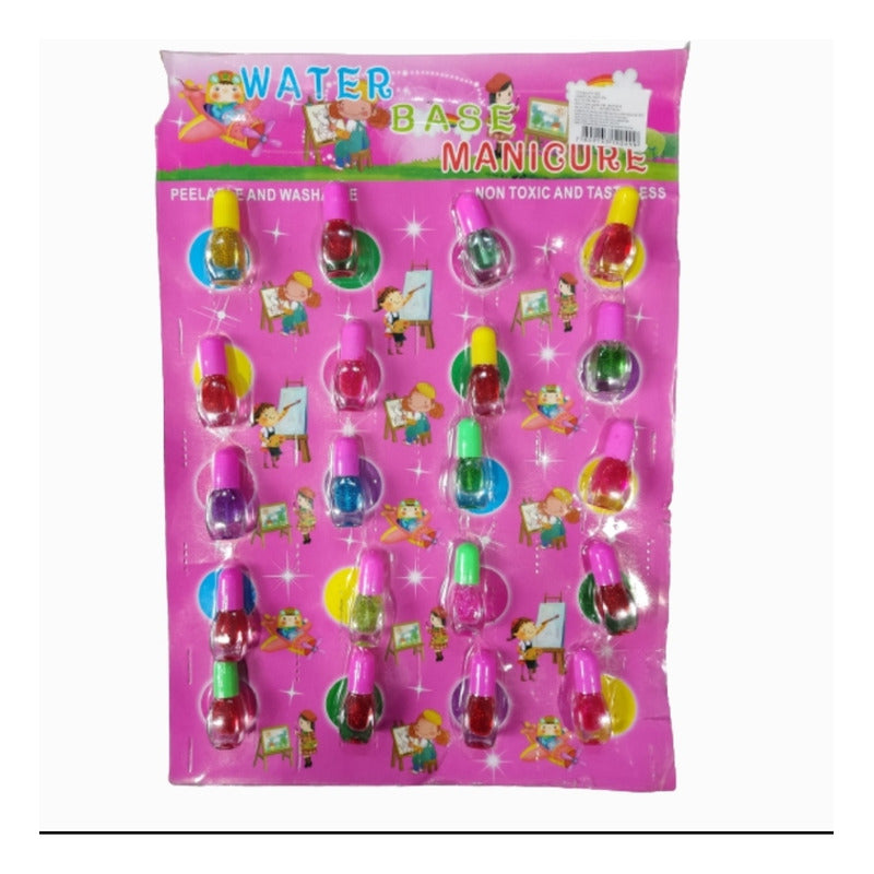 Pack 20 Sorpresas De Cumpleaños Esmalte De Uñas Para Niñas