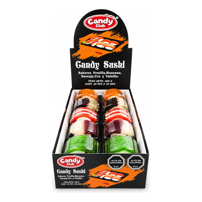 Gomitas Candy Sushi Club Caja 20 Unidades 280g