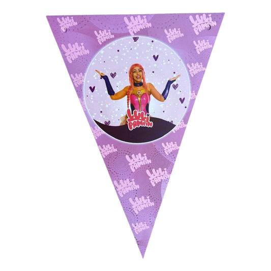 Banderín Colgante Decorativo Cumpleaños Luli Pampim Rosa